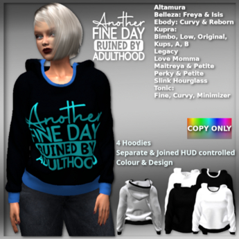 Second Life Marketplace - *DCDF* Kayla Hoodie: Ruined